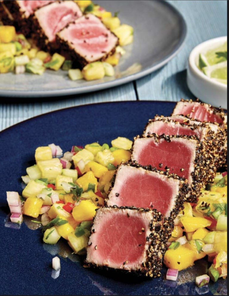 PanSeared Tuna with Mango Pineapple Salsa Eric Theiss
